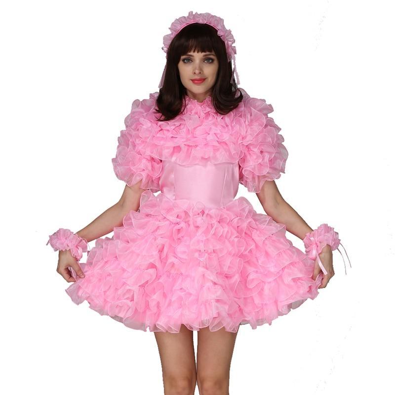 Lockable Organza Sissy Dress - Sissy Panty Shop