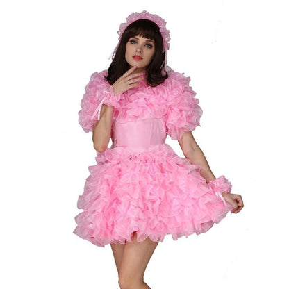 Lockable Organza Sissy Dress - Sissy Panty Shop