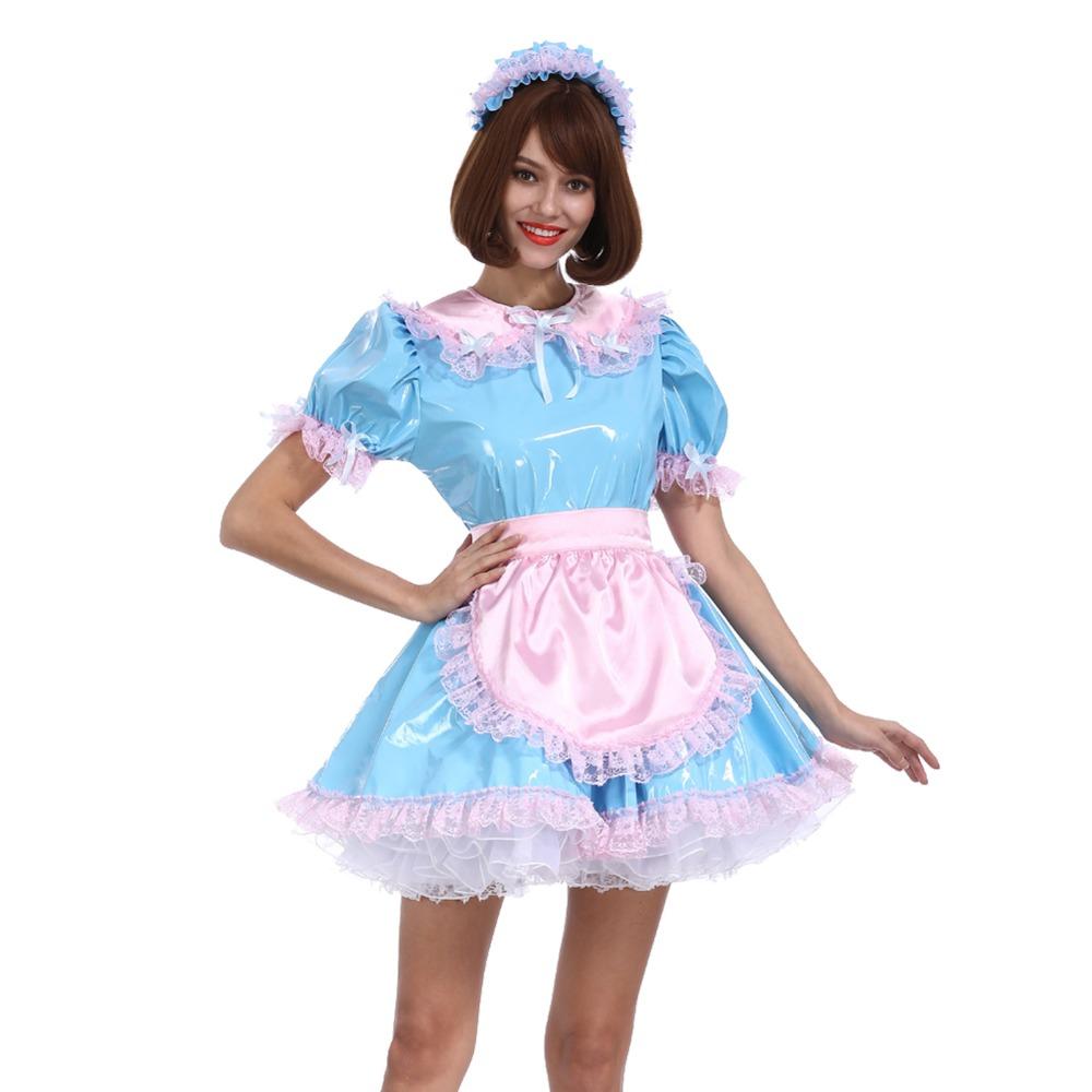 Sissy Maid Baby Blue Uniform - Sissy Panty Shop