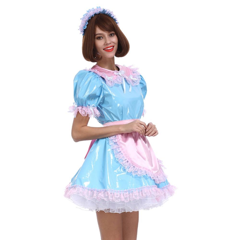 Sissy Maid Baby Blue Uniform - Sissy Panty Shop