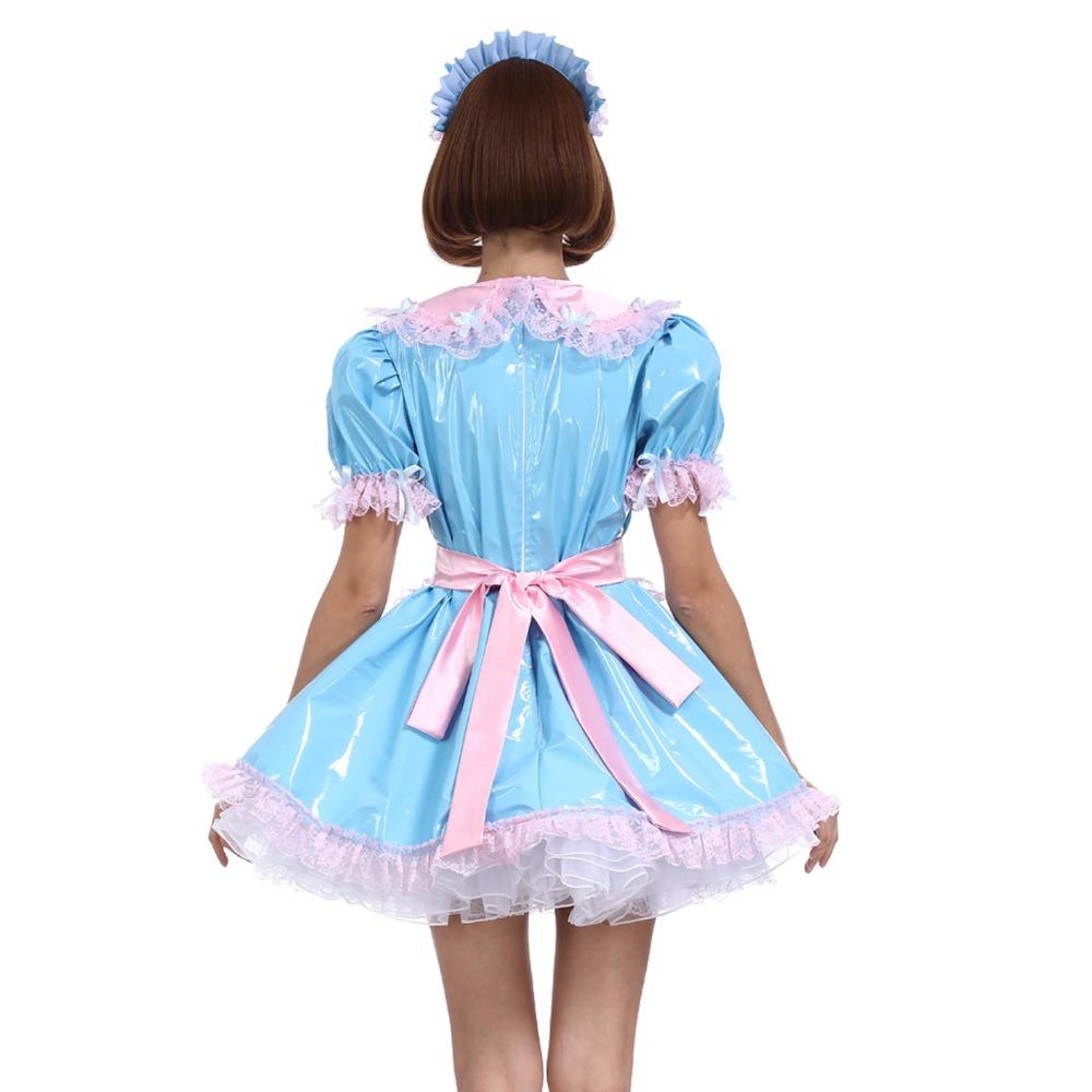 Sissy Maid Baby Blue Uniform - Sissy Panty Shop