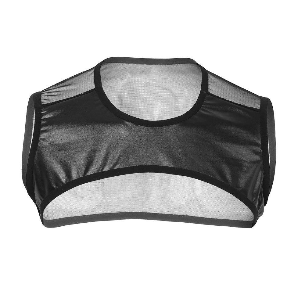 Mesh Half Tank Top Vest - Sissy Panty Shop