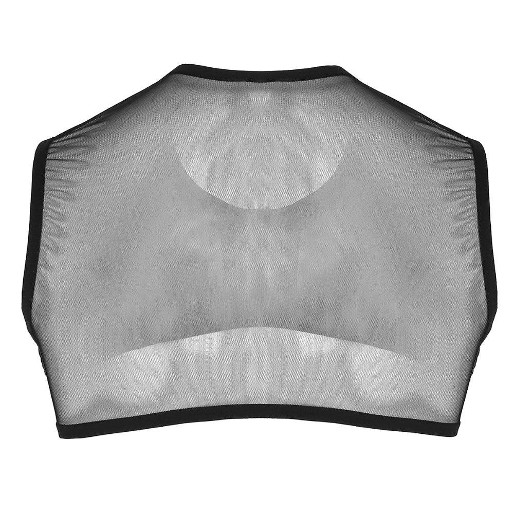 Mesh Half Tank Top Vest - Sissy Panty Shop