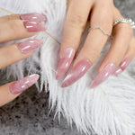 Extra Long Stiletto Pink Marble Nails - Sissy Panty Shop