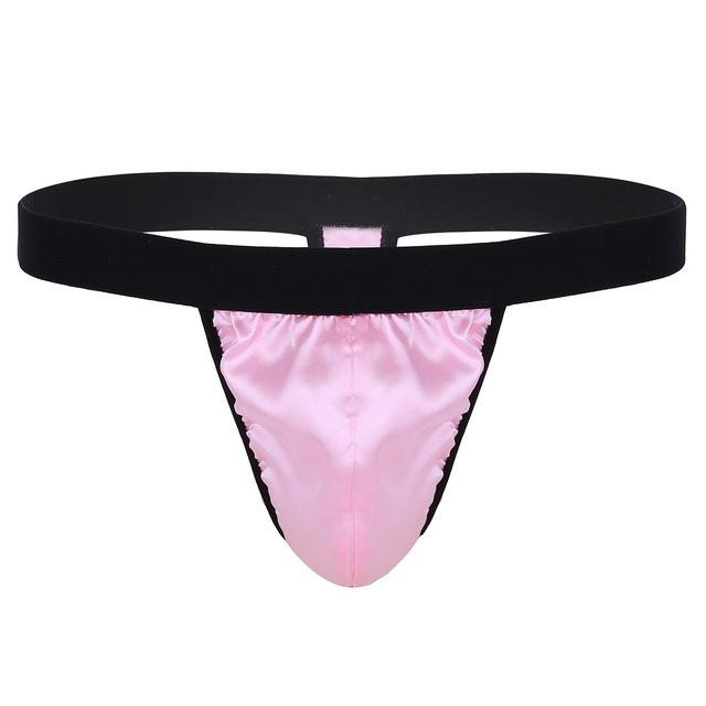 Soft Shiny Satin T Back Bikini | Sexy G-String Thong Underwear | Low-Rise & High Cut | For Sissy Boys & Crossdressers - Sissy Panty Shop