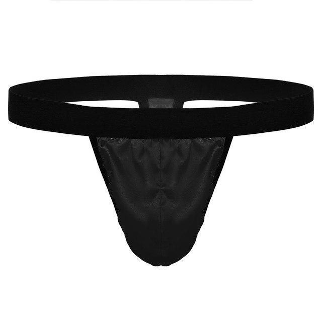 Soft Shiny Satin T Back Bikini | Sexy G-String Thong Underwear | Low-Rise & High Cut | For Sissy Boys & Crossdressers - Sissy Panty Shop