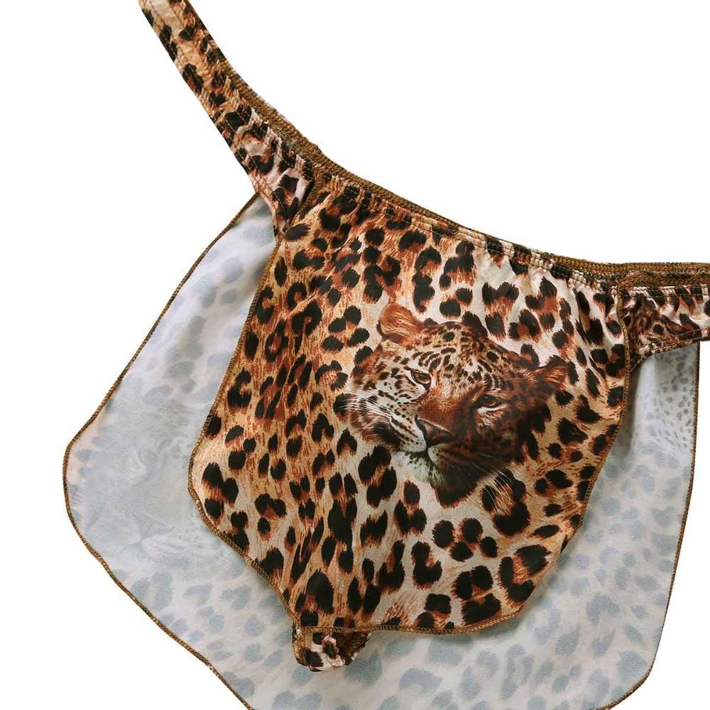 Leopard Loincloth Thong - Sissy Panty Shop