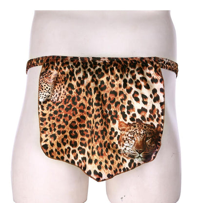 Leopard Loincloth Thong - Sissy Panty Shop