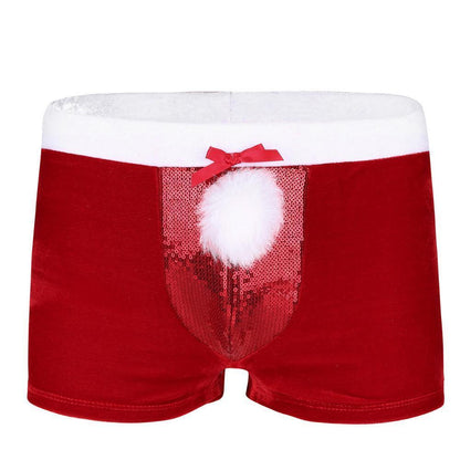 Velvet Christmas Boxer Shorts - Sissy Panty Shop