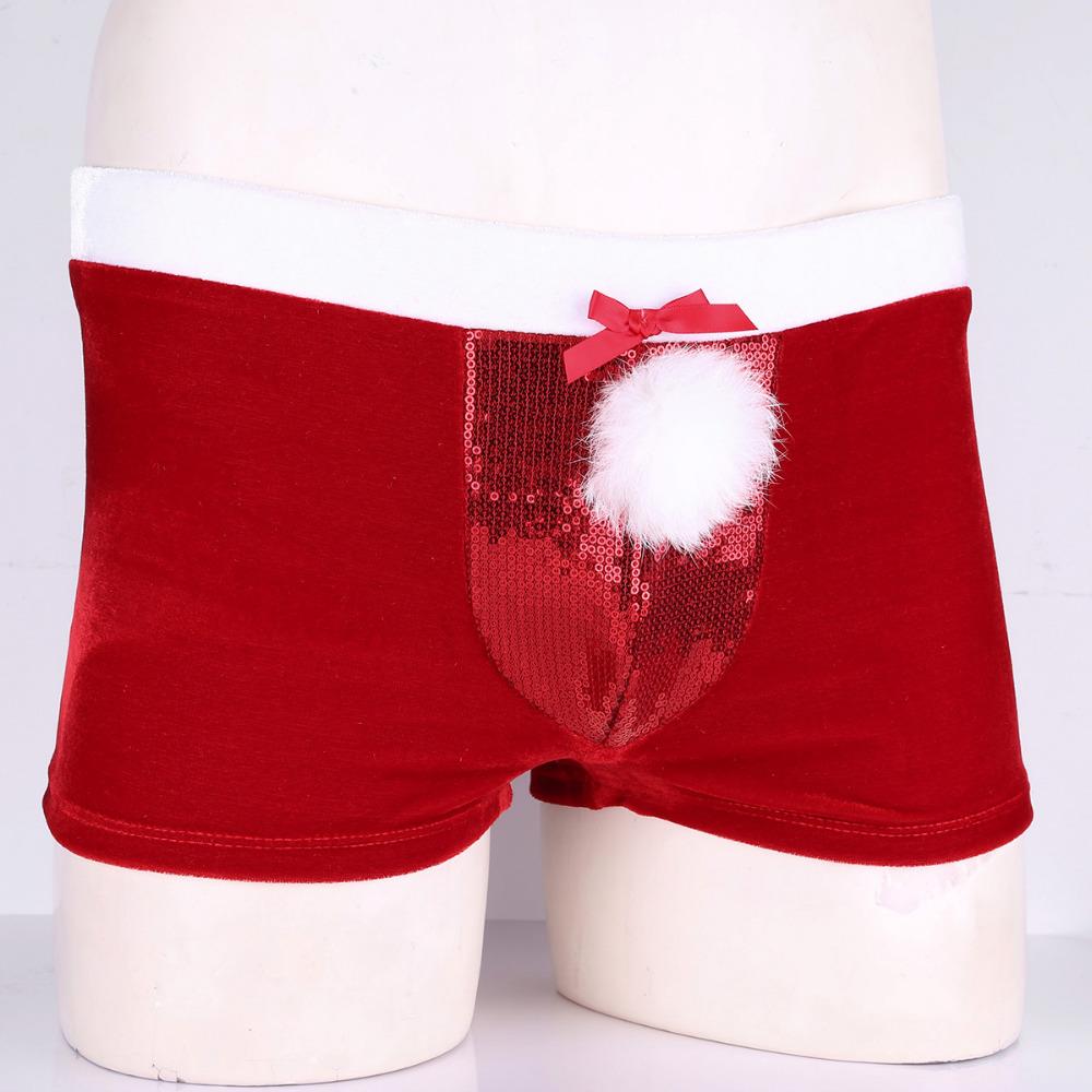 Velvet Christmas Boxer Shorts - Sissy Panty Shop