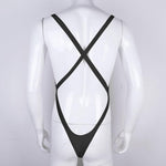 Criss-Cross Backless High Cut Thong Bodysuit - Sissy Panty Shop