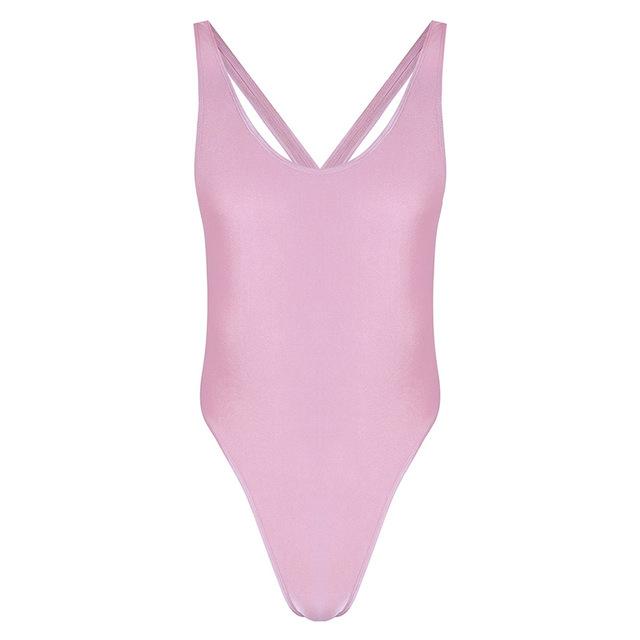 Sleeveless Thong Bodysuit - Sissy Panty Shop