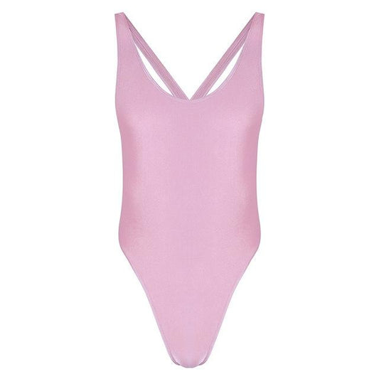 Sleeveless Thong Bodysuit - Sissy Panty Shop