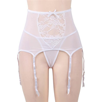 High Waist Lace Garter Belt - Sissy Panty Shop