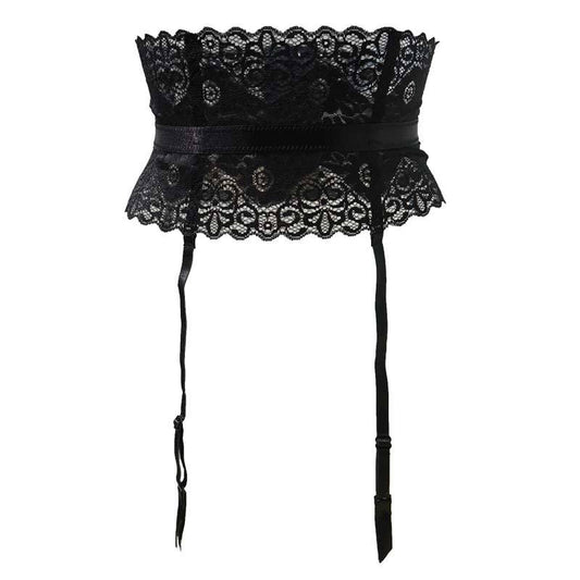 Black Lace Garter Belt - Sissy Panty Shop