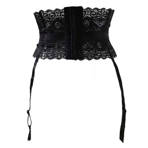 Black Lace Garter Belt - Sissy Panty Shop