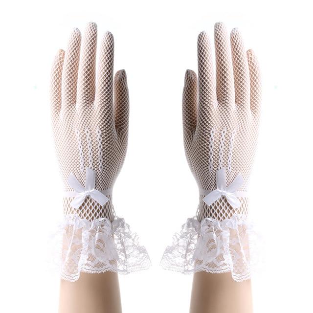 "Sissy Madonna" Bowknot Lace Gloves - Sissy Panty Shop
