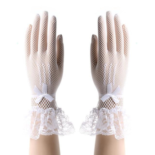 "Sissy Madonna" Bowknot Lace Gloves - Sissy Panty Shop