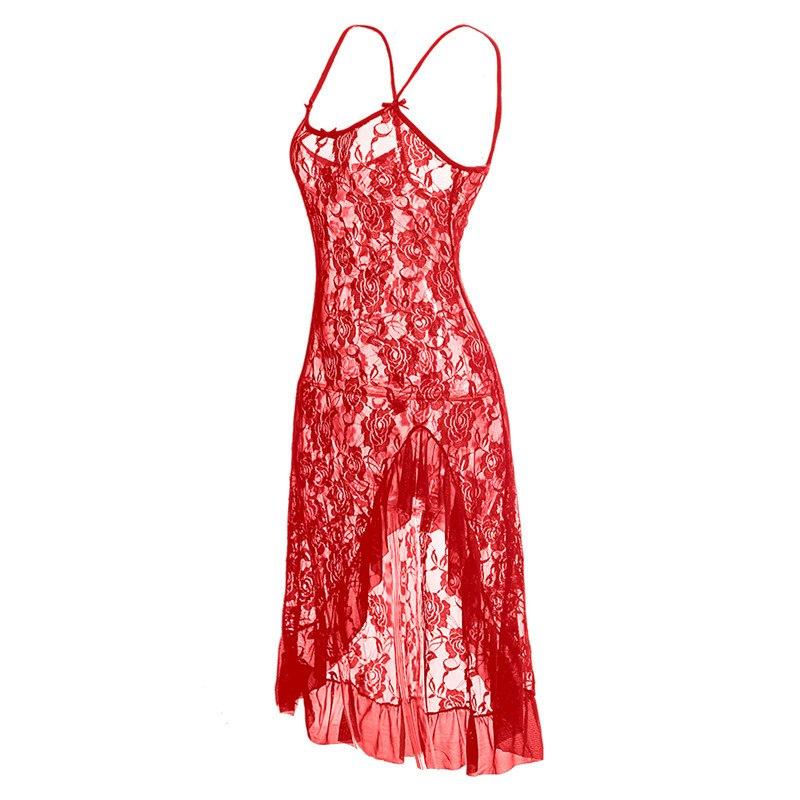 Long Floral Lace Nightgown - Sissy Panty Shop