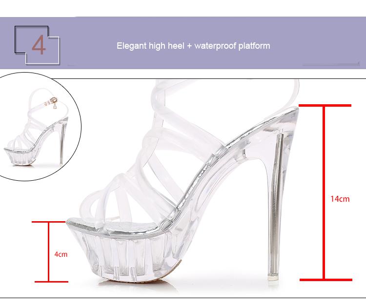 Transparent Open Toe Tranny Sandals - Sissy Panty Shop