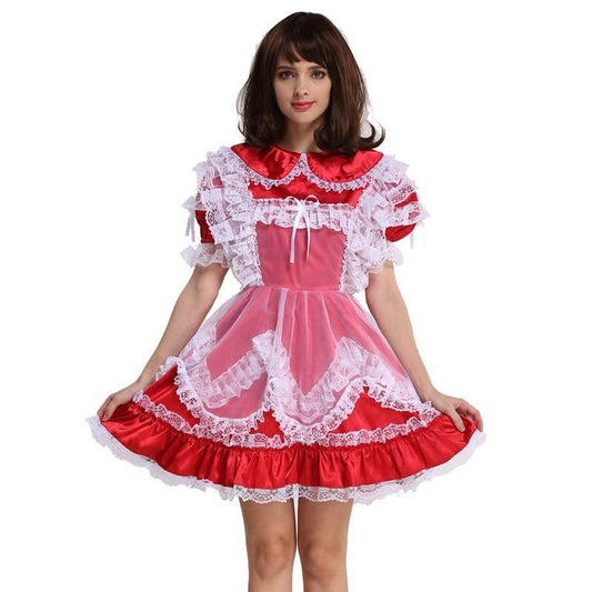 Lockable Sissy Satin Dress - Sissy Panty Shop