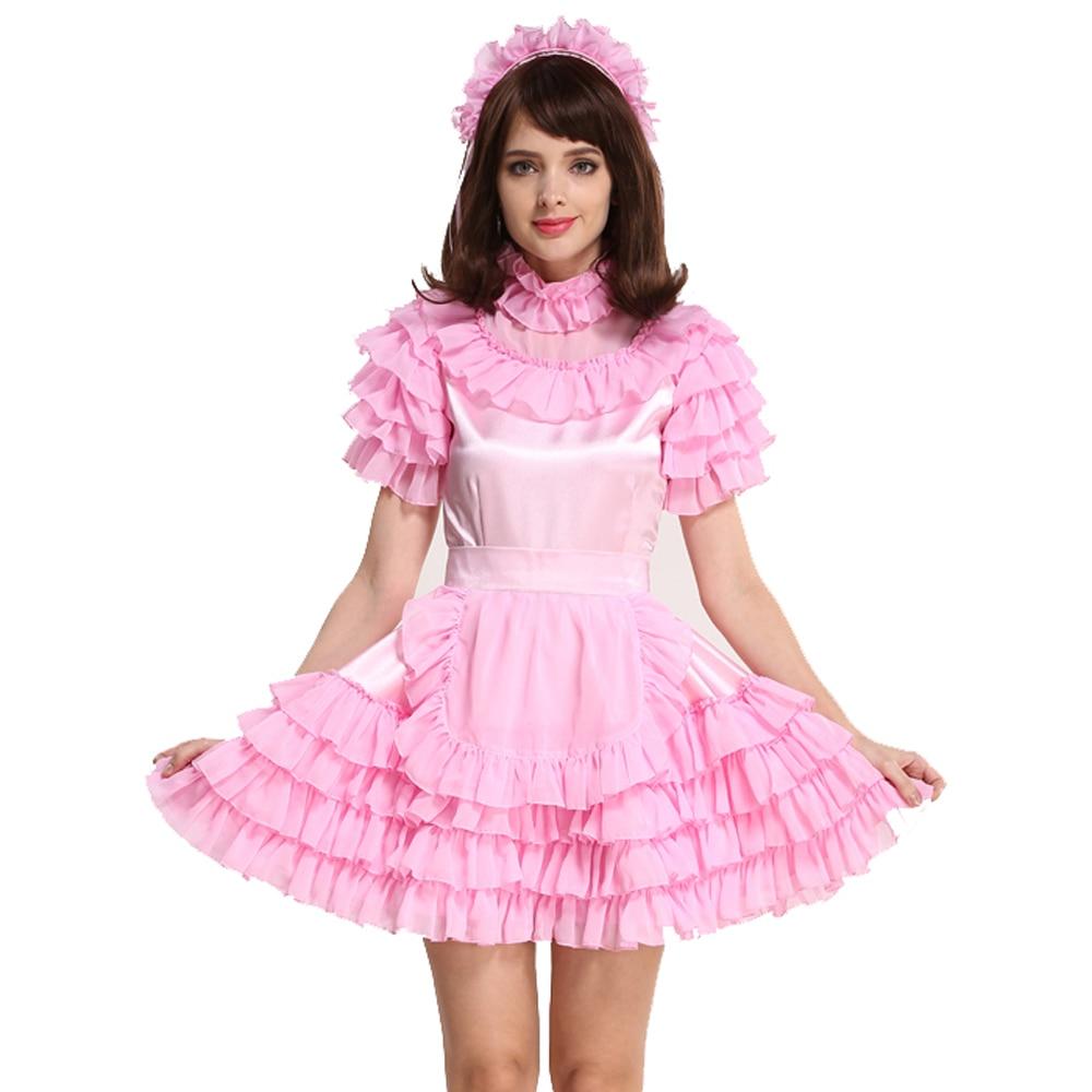 Lockable Sissy Maid Dress - Sissy Panty Shop