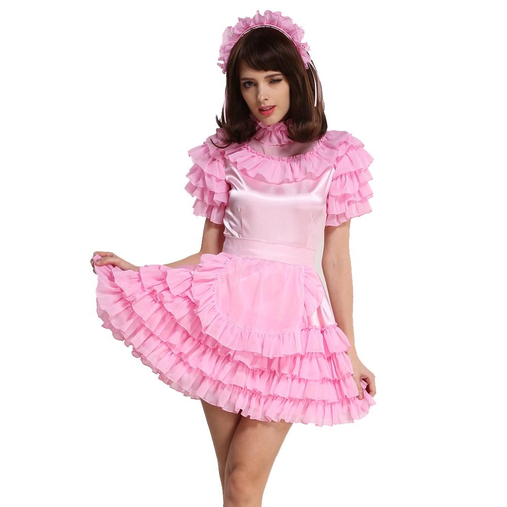 Lockable Sissy Maid Dress - Sissy Panty Shop