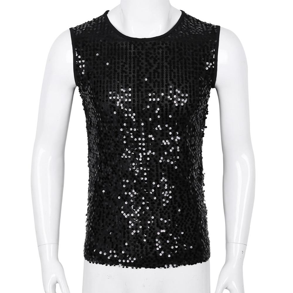 Sleeveless Sequin Vest - Sissy Panty Shop