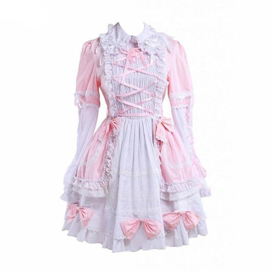 Lolita Bell Bottom Cotton Dress - Sissy Panty Shop