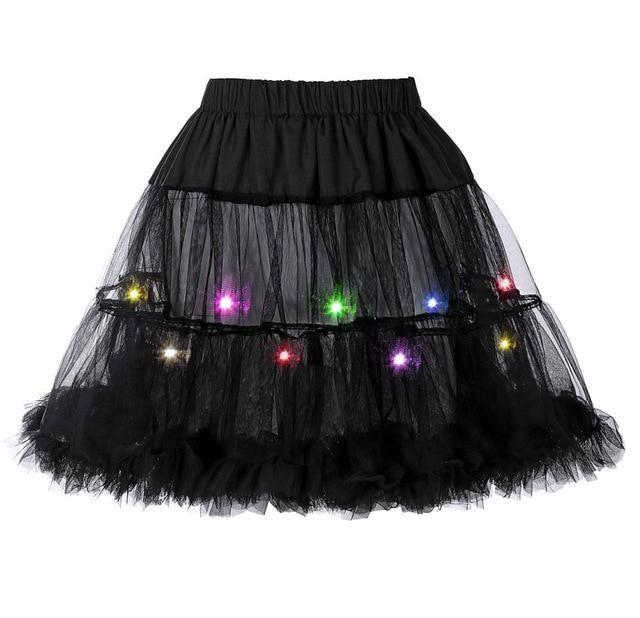 2 Layered Sissy Petticoat with Lights - Sissy Panty Shop