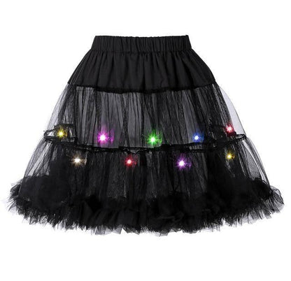 2 Layered Sissy Petticoat with Lights - Sissy Panty Shop