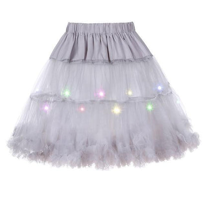 2 Layered Sissy Petticoat with Lights - Sissy Panty Shop