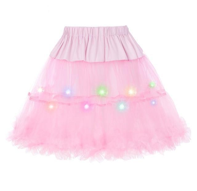 2 Layered Sissy Petticoat with Lights - Sissy Panty Shop