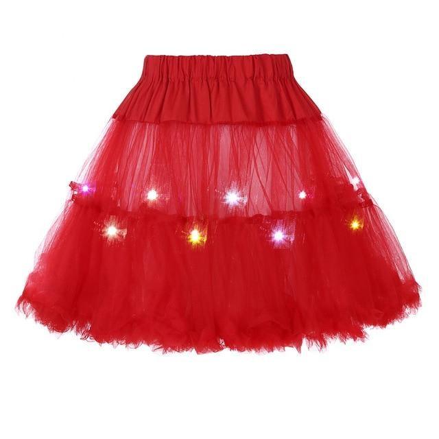 2 Layered Sissy Petticoat with Lights - Sissy Panty Shop