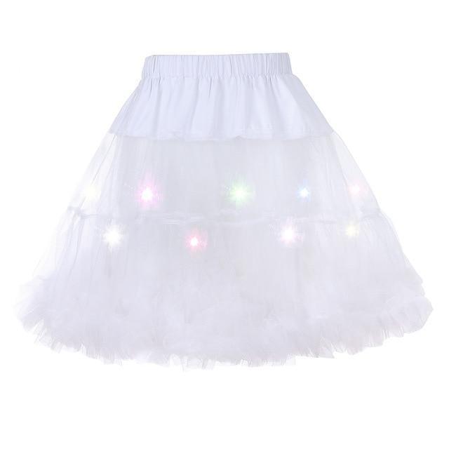 2 Layered Sissy Petticoat with Lights - Sissy Panty Shop