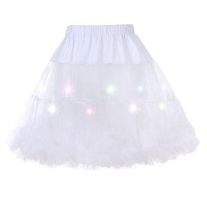 2 Layered Sissy Petticoat with Lights - Sissy Panty Shop