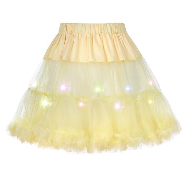 2 Layered Sissy Petticoat with Lights - Sissy Panty Shop