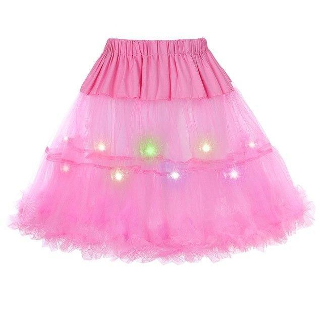 2 Layered Sissy Petticoat with Lights - Sissy Panty Shop