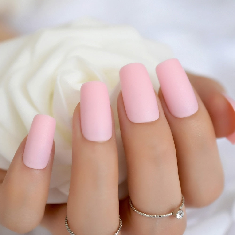 Light Pink Matte Faux Nails - Sissy Panty Shop