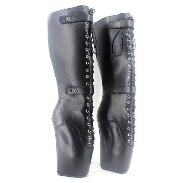"Sissy Stephanie" Lockable Ballet Boots - Sissy Panty Shop