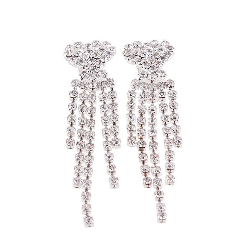 Heart Tassel Clip on Earrings - Sissy Panty Shop