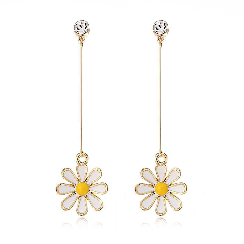 Small Daisy Flower Clip on Earrings - Sissy Panty Shop