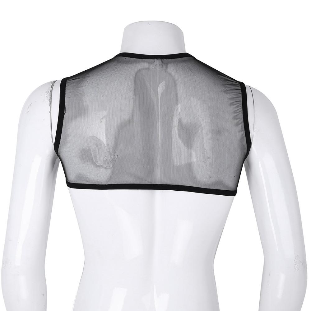 Mesh Half Tank Top Vest - Sissy Panty Shop