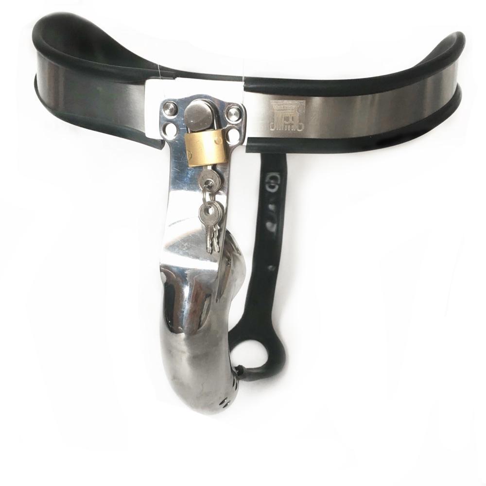 Stainless Steel Chastity Belt w/ Anal plug Sissy Panty Shop Stainless Steel Chastity Belt w/ Anal plug Sissy Panty Shop