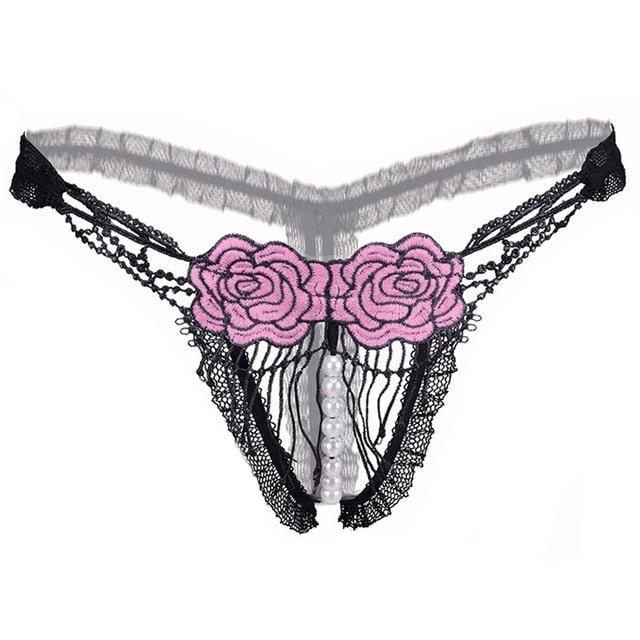 "Sissy Jocelyn" Crotchless Thong - Sissy Panty Shop