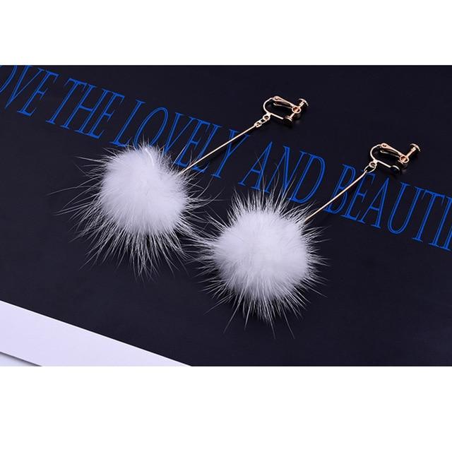Mink Hair Clip On Earrings - Sissy Panty Shop