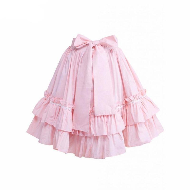 Ruffles & Bow Lolita Cotton Skirt - Sissy Panty Shop