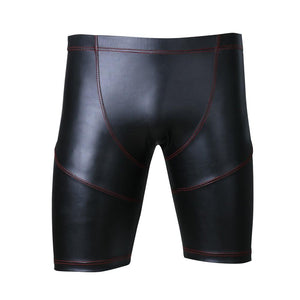 Faux Leather Tight Shorts - Sissy Panty Shop