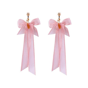 Pink Bow Clip On Earrings - Sissy Panty Shop