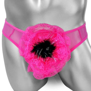 See-Through Mesh Flower Panties - Sissy Panty Shop